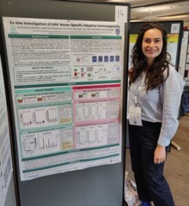 Luisa Hering with her poster